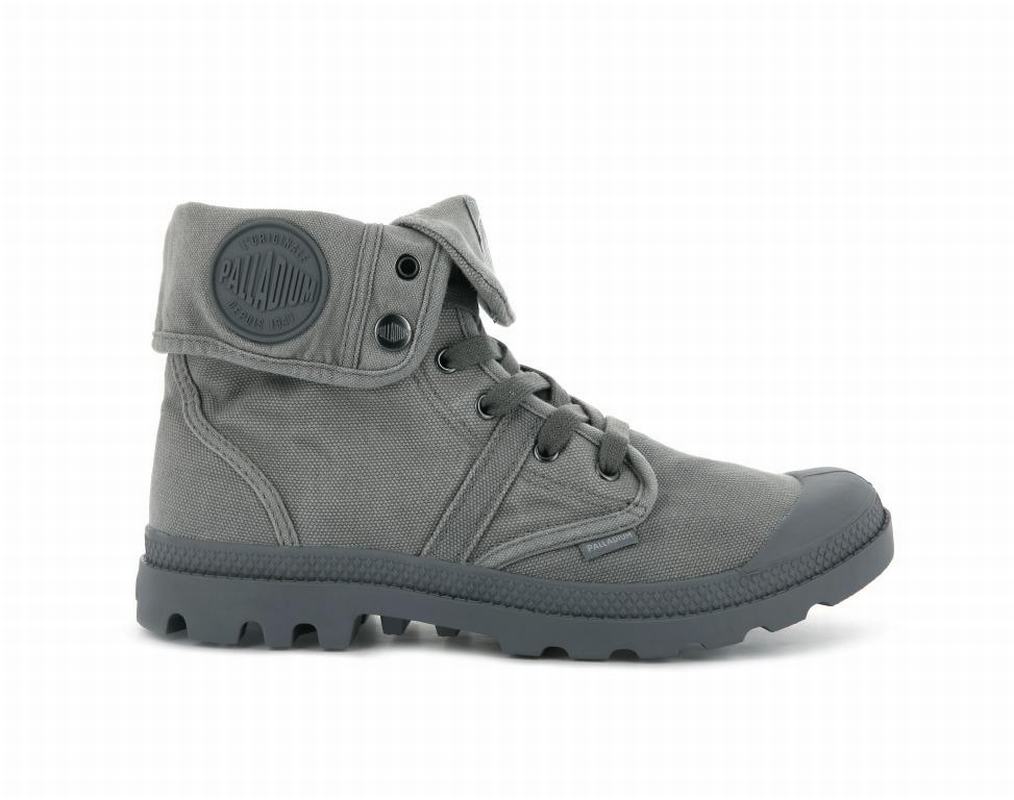 Palladium Pallabrousse Baggy Mens Boots Dark Grey Australia [NFISQL-381]